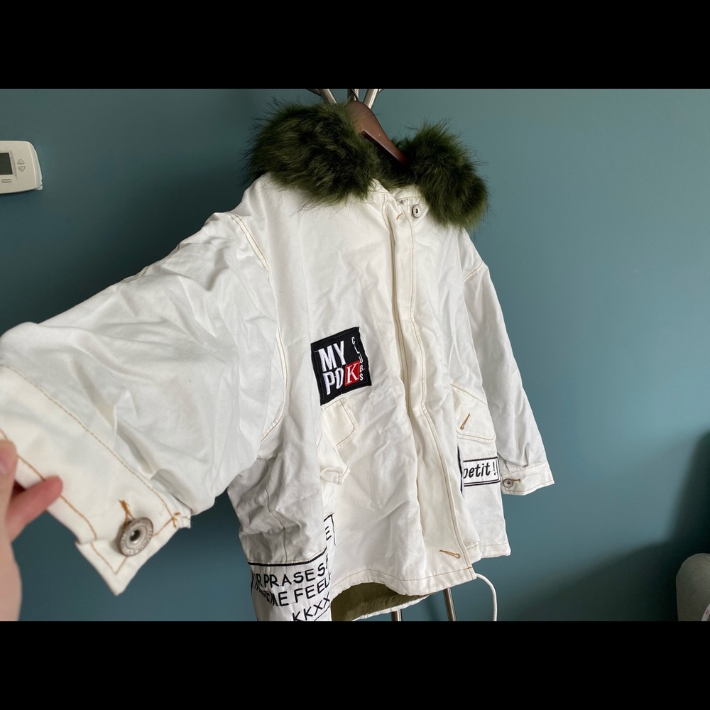 Oversized faux fur parka jacket - Picture 6 of 13